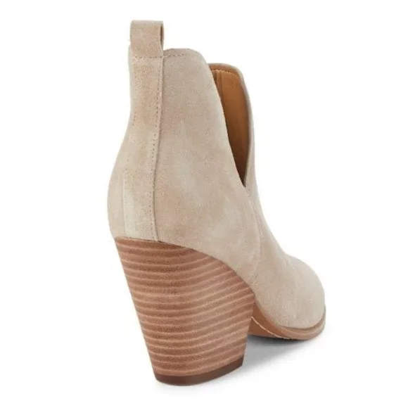 MARC FISHER LTD Tanilla Leather Cutout Ankle Boots NEW - Picture 3 of 5